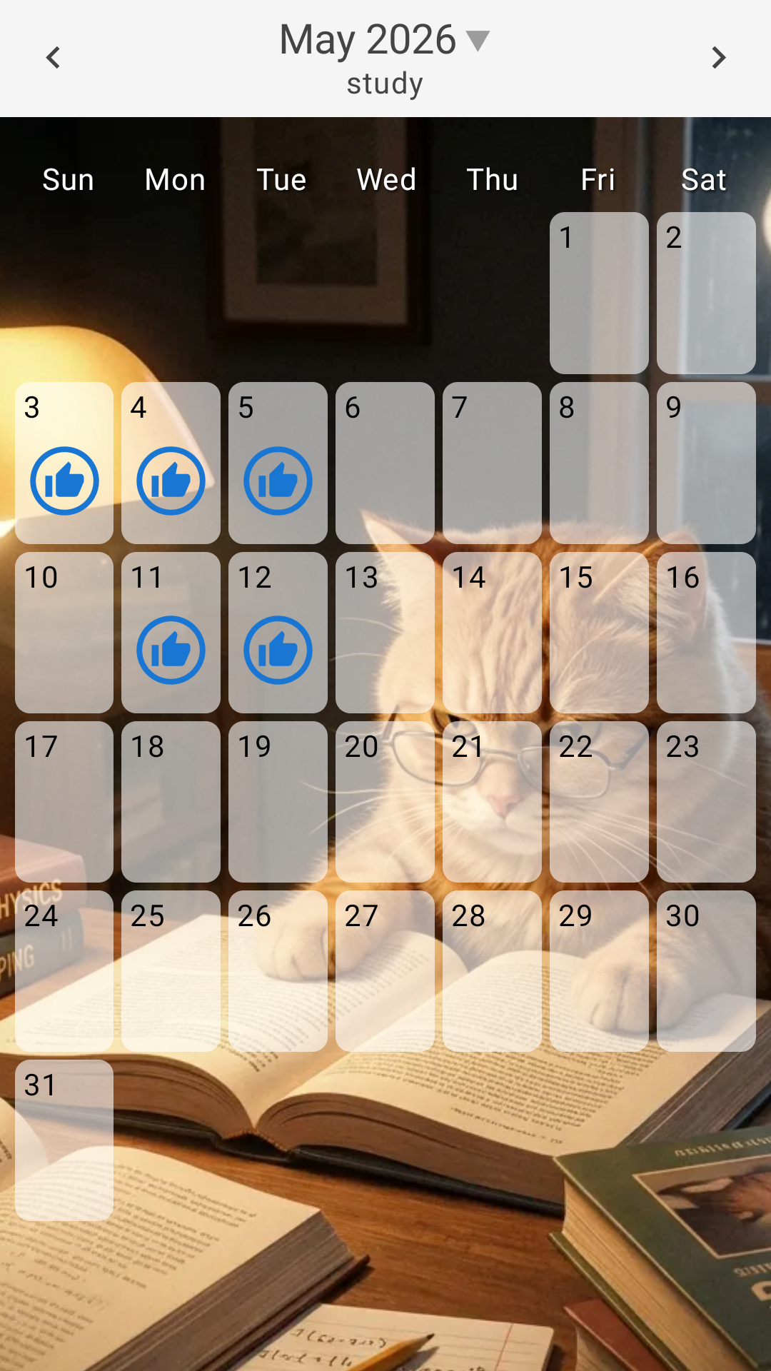 SimpleStamp Background StudyCat